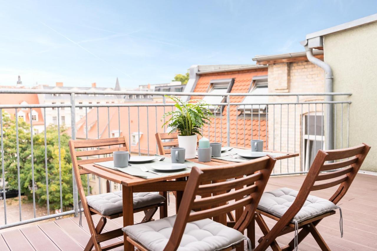 Ko-Living - Haendel Suite - Altstadt Mit Kueche, Smart Tv & Dachterrasse Halle  외부 사진