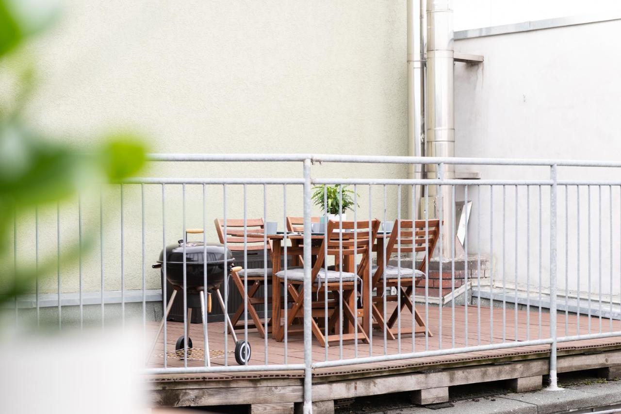 Ko-Living - Haendel Suite - Altstadt Mit Kueche, Smart Tv & Dachterrasse Halle  외부 사진